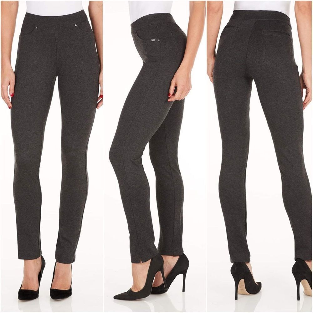 FDJ French Dressing Jeans Pull-On Jeggings Charcoal Size 6 Slim Stretch Pants